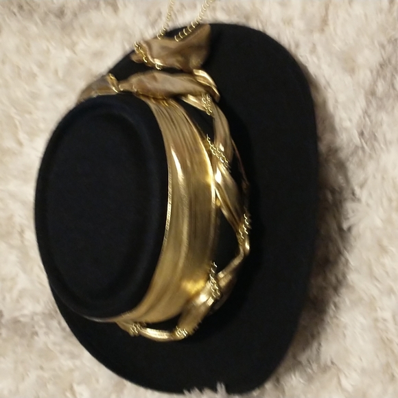 Arlop black and gold Southwestern style hat-NWOT - Picture 10 of 11